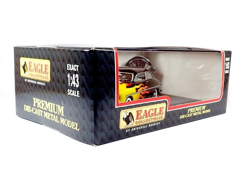 UNIVERSAL HOBBIES / 1:43 1949 Mercury Club Coupe Street Rod (Black). - Image 4 of 4