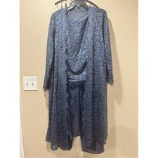 3pc JJs House Navy Blue Lace Mother of the Bride Wedding Suit with Jacket