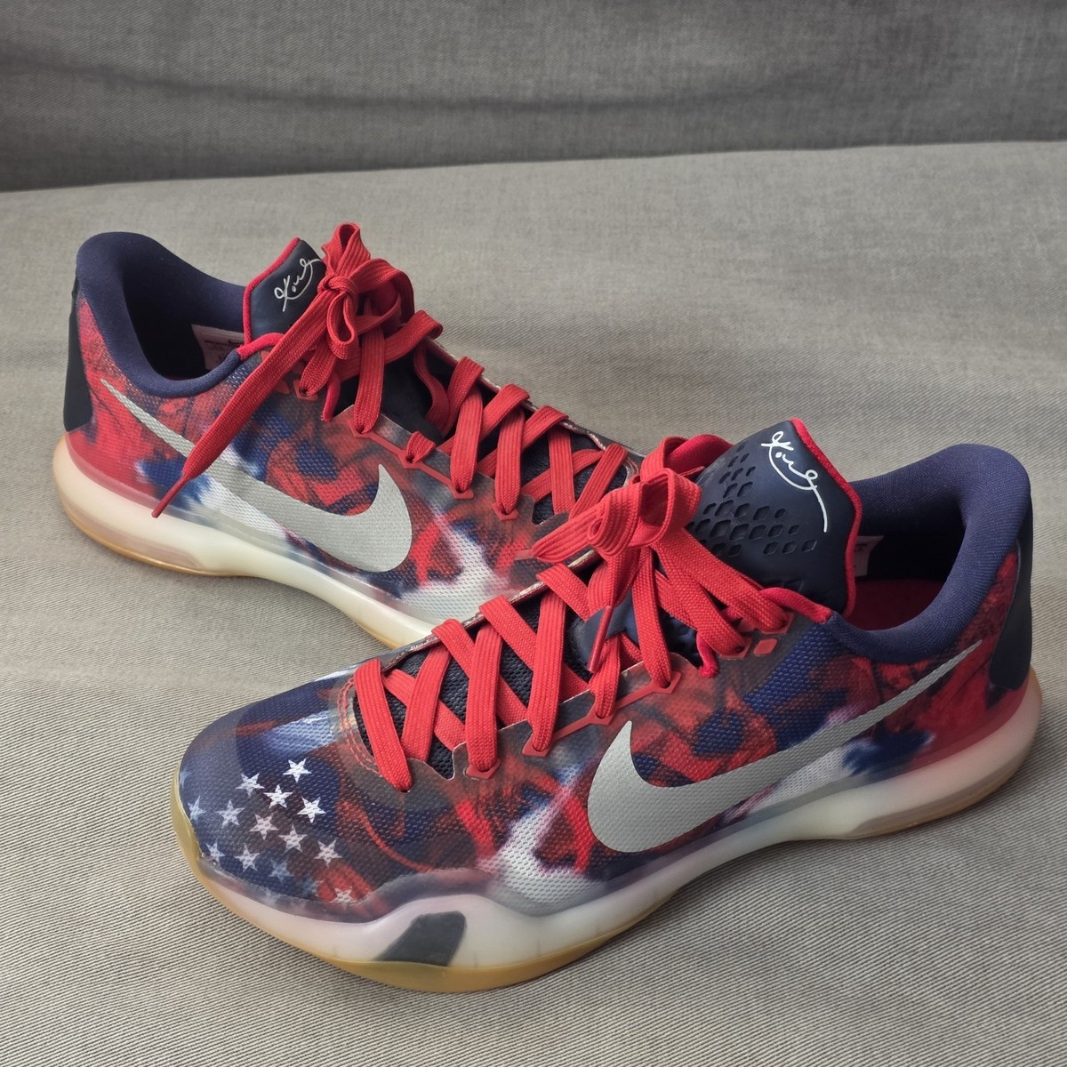 Nike Kobe 10 Low Sneakers Independence Day/July 4th Size 8.5 | eBay