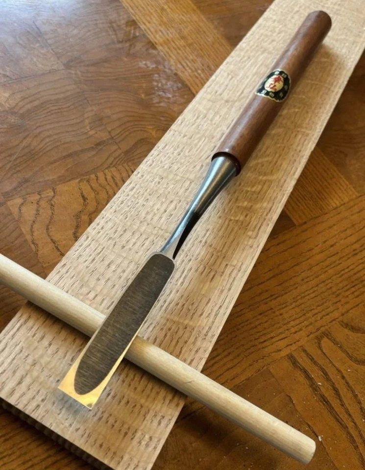 Cincel de emparejamiento japonés, Yukihiro Tataki Nomi 18 mm (3/4") afeitadora afilada gran usuario Foto 2 de 4