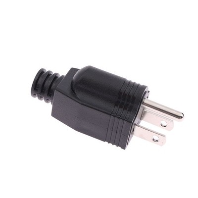 US American 3 Pin 5-15P AC Electrical Power Male Plug Adaptor Cord Connector-y