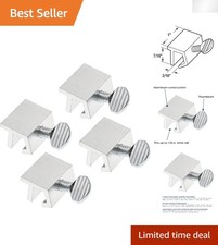 Natural Finish Sliding Window Locks, 4 Pack - Perfect for Ventilation and Safety