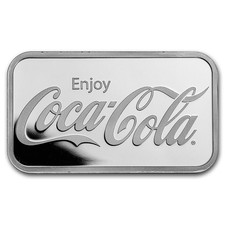 1 oz Silver Bar - 9Fine Mint - Coca Cola® - .999 Fine 85.91 per troy oz