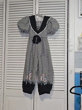 VTG 80's Daisy Kingdom Girl Romper 1pc. Sz 5ish See Measurements Cottagecore 