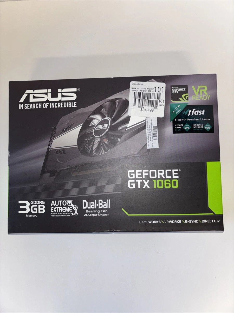 25+ ASUS NVIDIA GeForce GTX 1060 Computer Graphics Cards for sale