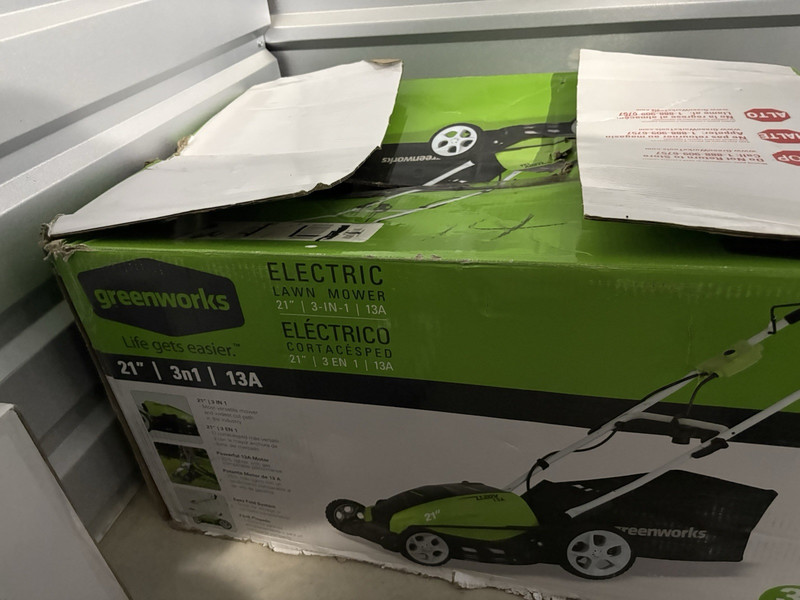 Greenworks 21 in 13A Corded Electric Walk-Behind Lawn Mower (PICKUP ONLY)46239