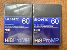 Sony P6-60HMPX Hi8 Metal Particle Professional Video Cassette - Lot of 2, SEALED