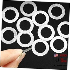 10PCS M10x16x0.1mm Shim Washers, Metal Ultrathin Plain Gasket, Super Ultra