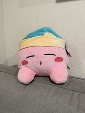 Just Toys Nintendo / HAL Laboratory 12" Sleeping Kirby Pink Pillow Plush NWT