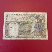 Algeria -50 Francs- 1940