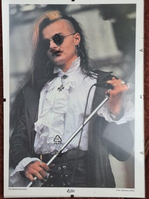 Tilo Wolff von Lacrimosa Foto Poster A4 gerahmt Zillo
