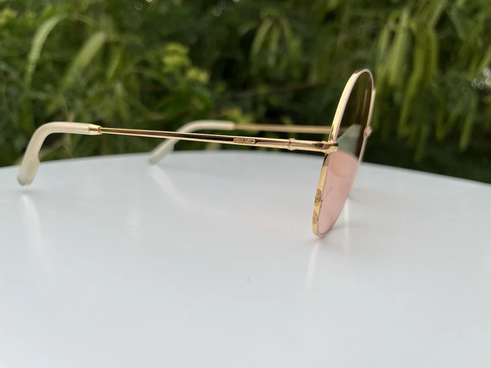 Kenzo KZ40017F  Sunglasses Gold Frame Pink Lenses Good Condition - Image 2 of 4