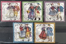 BRD  1993 Nr. 1696 -  1700  " Deutsche Trachten " Vollstempel ESST Bonn 1
