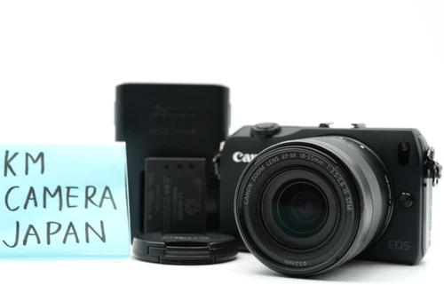 [NEAR MINT] Canon EOS M black 18.0MP Digital Camera w 18-55mm lens #009