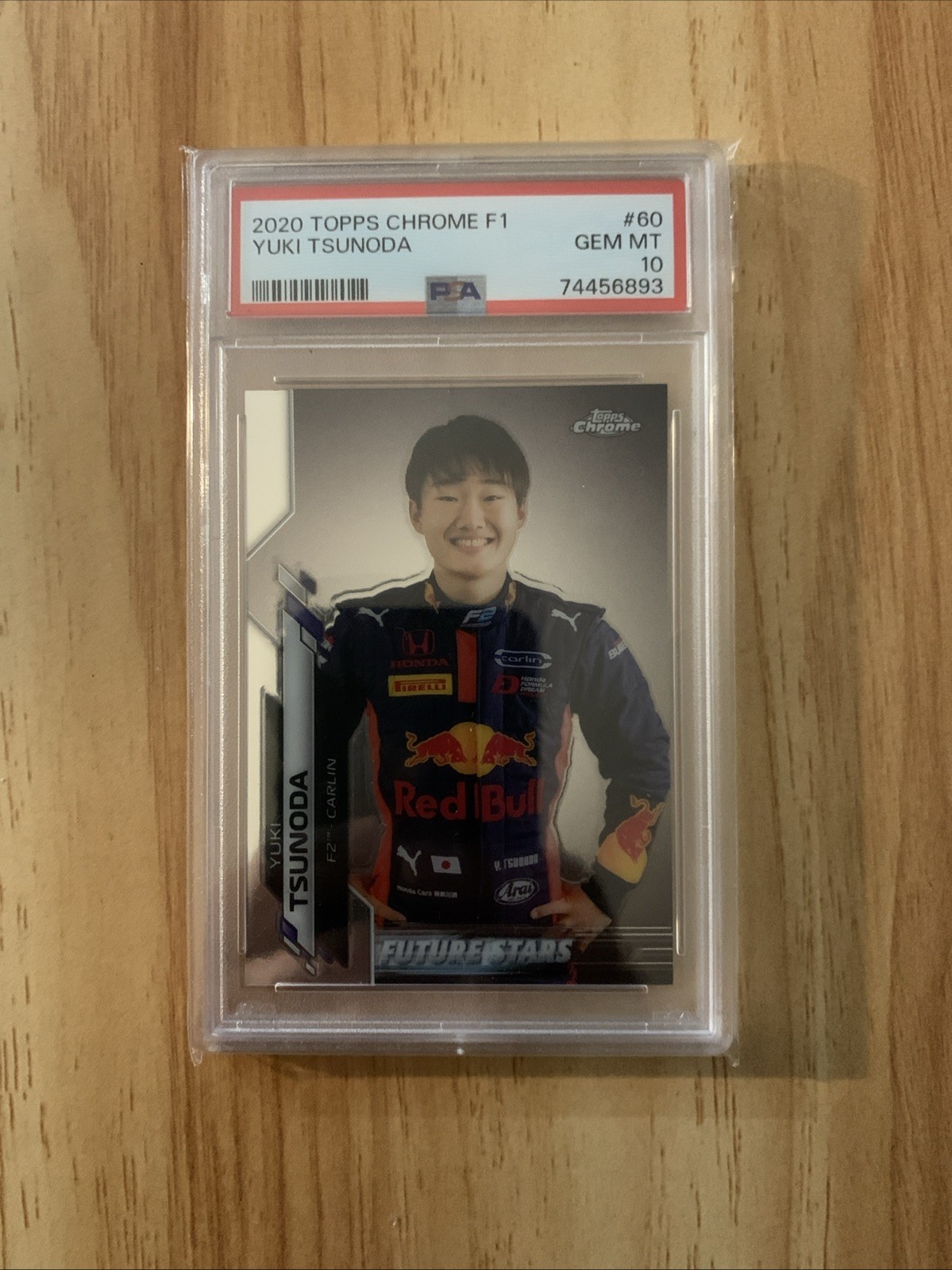 2020 Topps Chrome Formula 1 - Future Stars Yuki Tsunoda #60 (RC) PSA 10
