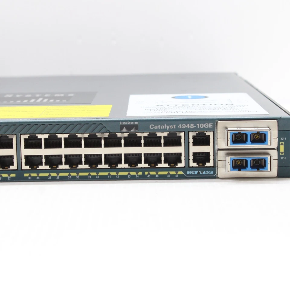 Cisco Catalyst WS C4948 10GE S V13 Layers 2 to 4 Network Switch 48 x 1 Gbps - Image 3 of 4