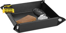 Valet Tray, PU Leather Tray, Catchall Tray, Men Women Jewelry Key Tray, Desk Sto