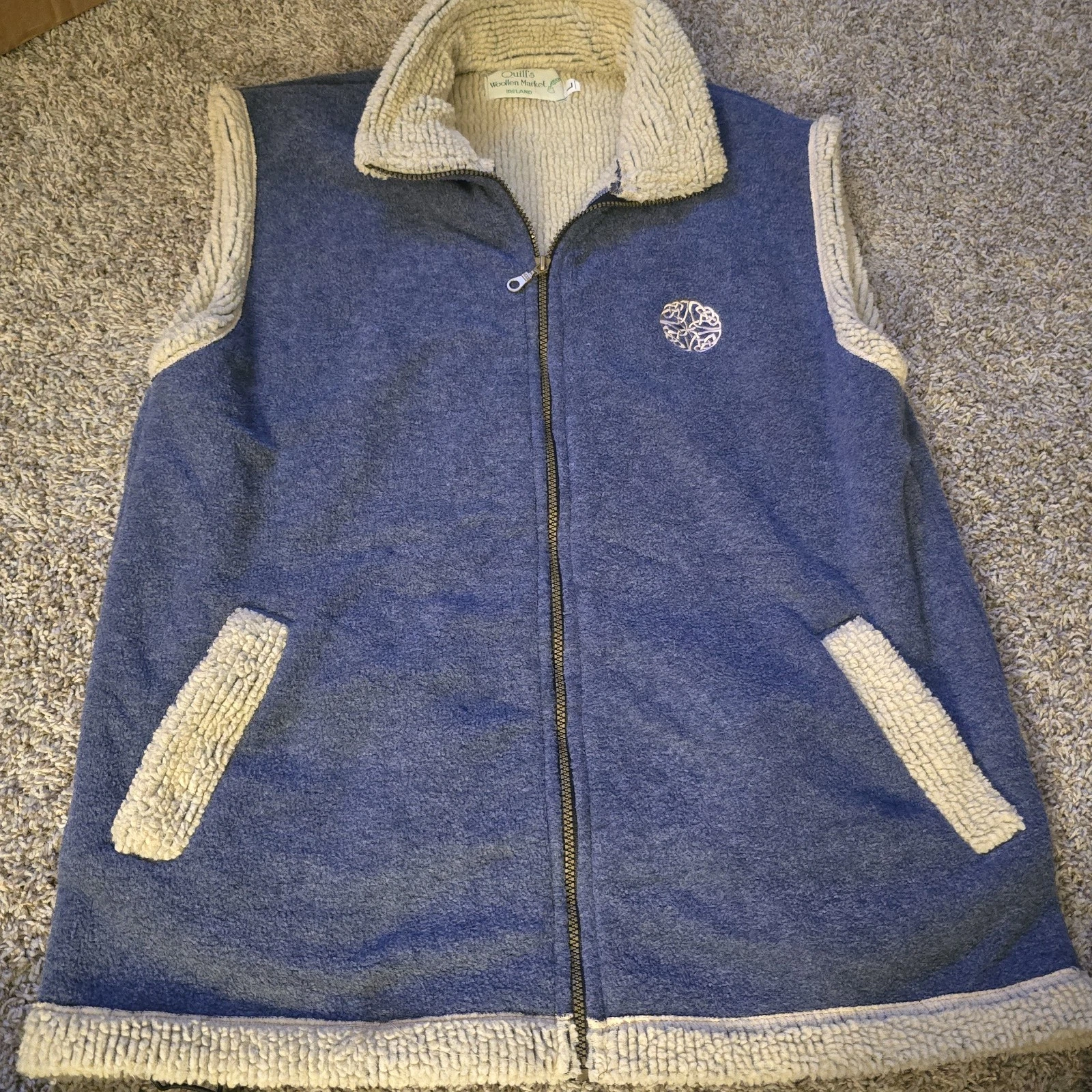 Quill's Woollen Market Vest Ireland Fleece Mens L