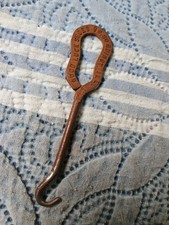 Vintage Antique Metal Shoe Button Hook Boot Hook Illinois
