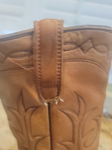 Vintage 1977 Stewart Fine USA Snip Toe Leder Cowboystiefel. Herren 10,5 D. RAR - Bild 11 von 18