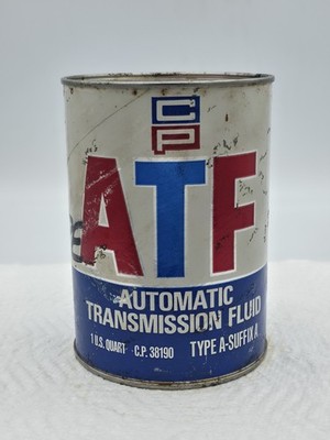 Old 1960s CP Motor oil Can ATF 1Qt Gas Sign Pump Antique Indiana Esso