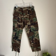 Army Camouflage Vintage Cargo Pant size Small 27-31"Waist Military Combat