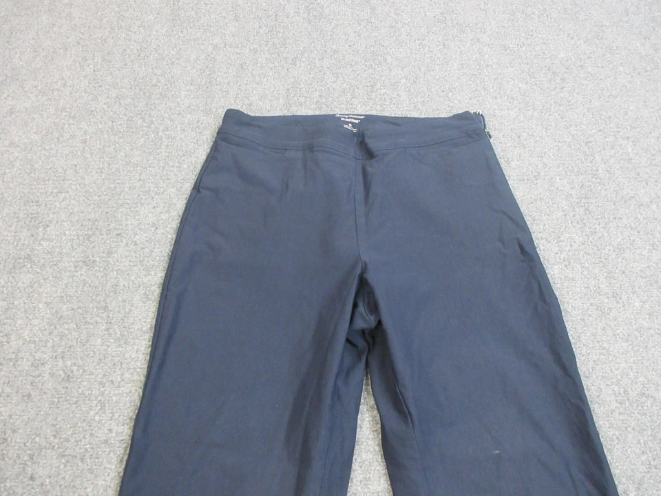 Pantalones Tommy Bahama Mujer 10 Azul Marino IslandZone Cremallera Lateral Elastizados Pierna Recta Foto 3 de 4