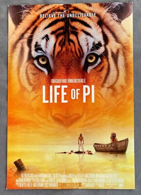 LIFE OF PI in 3-D Mini MOVIE POSTER Believe The Unbelievable