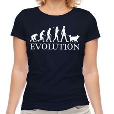 Border Collie Evolution Of Uomo Donna T-Shirt Maglietta Regalo Amanti Dei Cani