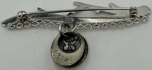 5 Vintage Pins US Navy, Korean Service, Sterling RN, Sterling Forstner Military - Picture 11 of 11