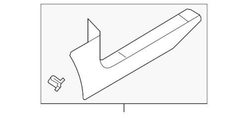 Placa de umbral de puerta delantera del lado del pasajero para Ford Edge 2011-2014 (N/P BT4Z7813208BA)