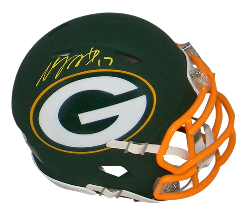 DAVANTE ADAMS AUTOGRAPHED SIGNED GREEN 