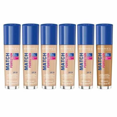 Rimmel Match Perfection Foundation LSF 20 flüssiges Make-up 2er-Pack *neu & versiegelt*