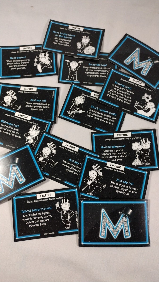 モノポリー エンパイア Monopoly Empire Replacement Chance & Empire Cards Official