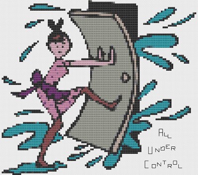 Kreuzstich Vorlage Von Florashell - All Under Control, 14 Fäden