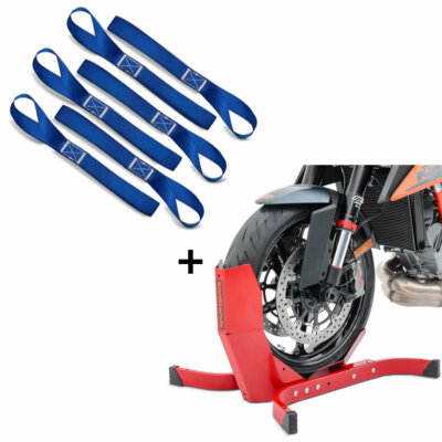 Wippe Easy-Plus ständer bis 21 Zoll rot + Zurrschlaufen für Spanngurte, 6er Mega