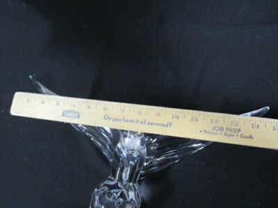 MARCOLIN ART CRYSTAL - LARGE - 24% LEAD CRYSTAL EAGLE - 15 INCH