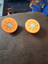 Unbranded OrangeWooden Fasten Play Food- 2 Pieces