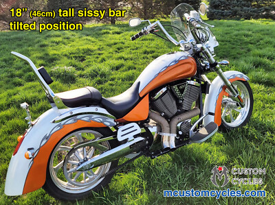 ACE Sissy Bar Passenger Backrest for Victory Kingpin Motorcycles