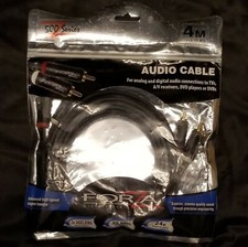 NIB 4 meter 13.12 ft stereo RCA audio/video cables for HDTV, DVD, or VCR