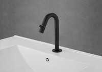 Kaltwasser Armatur Schwarz Standventil Mit Kopfsteuerung Wasserhahn GäStewc/Bad