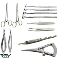BASIC OPHTHALMIC EYE MICRO SURGERY SURGICAL ORTHODONTIC INSTRUMENTS SET KIT