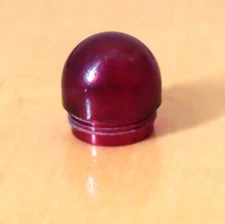 VTG Hot Rod Dashboard Indicator Light Lens DARK RED (16 x 15.75mm)