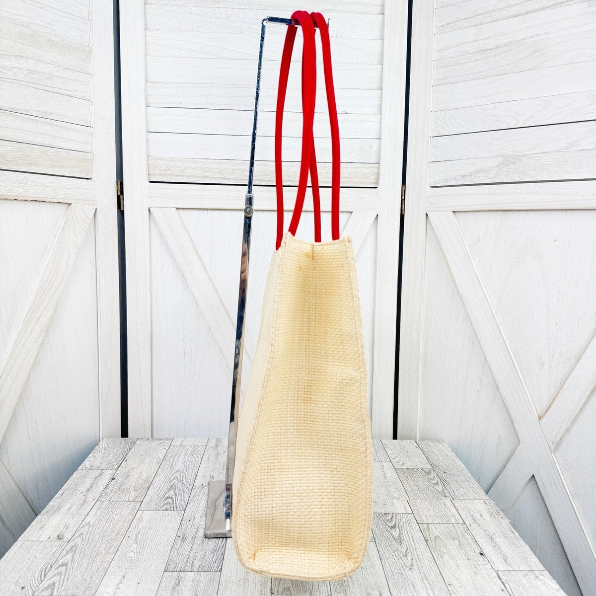 Fossil Forever Faux Straw Tote Bag Beach Vacation Shoulder  display picture 1