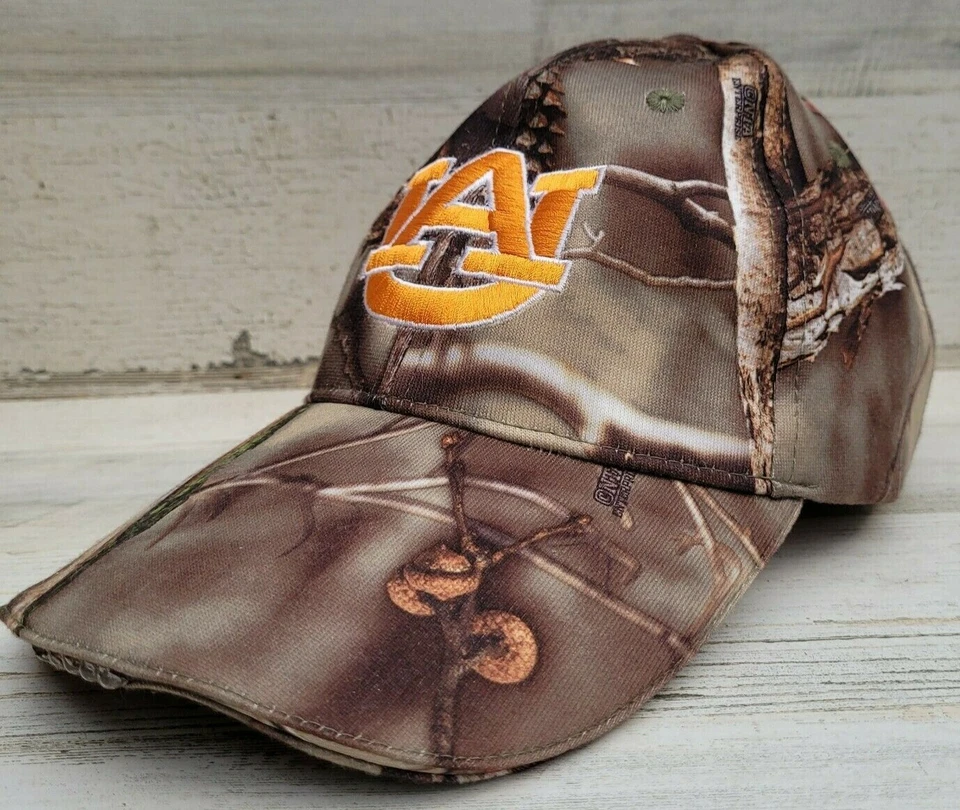 Auburn University Luz Incorporada LED Camping Caza Camuflaje Sombrero Gorra NTA Camuflaje Foto 3 de 4