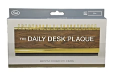 The Daily Desk Plaque Flip Book Genuine Fred Includes 50 Humorous Pages Gag Gift