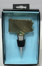 Pennsylvania State Shape Wine Bottle Cork Stopper