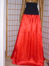 goctih skirt satin ball skirt satin red skirt size 36-50
