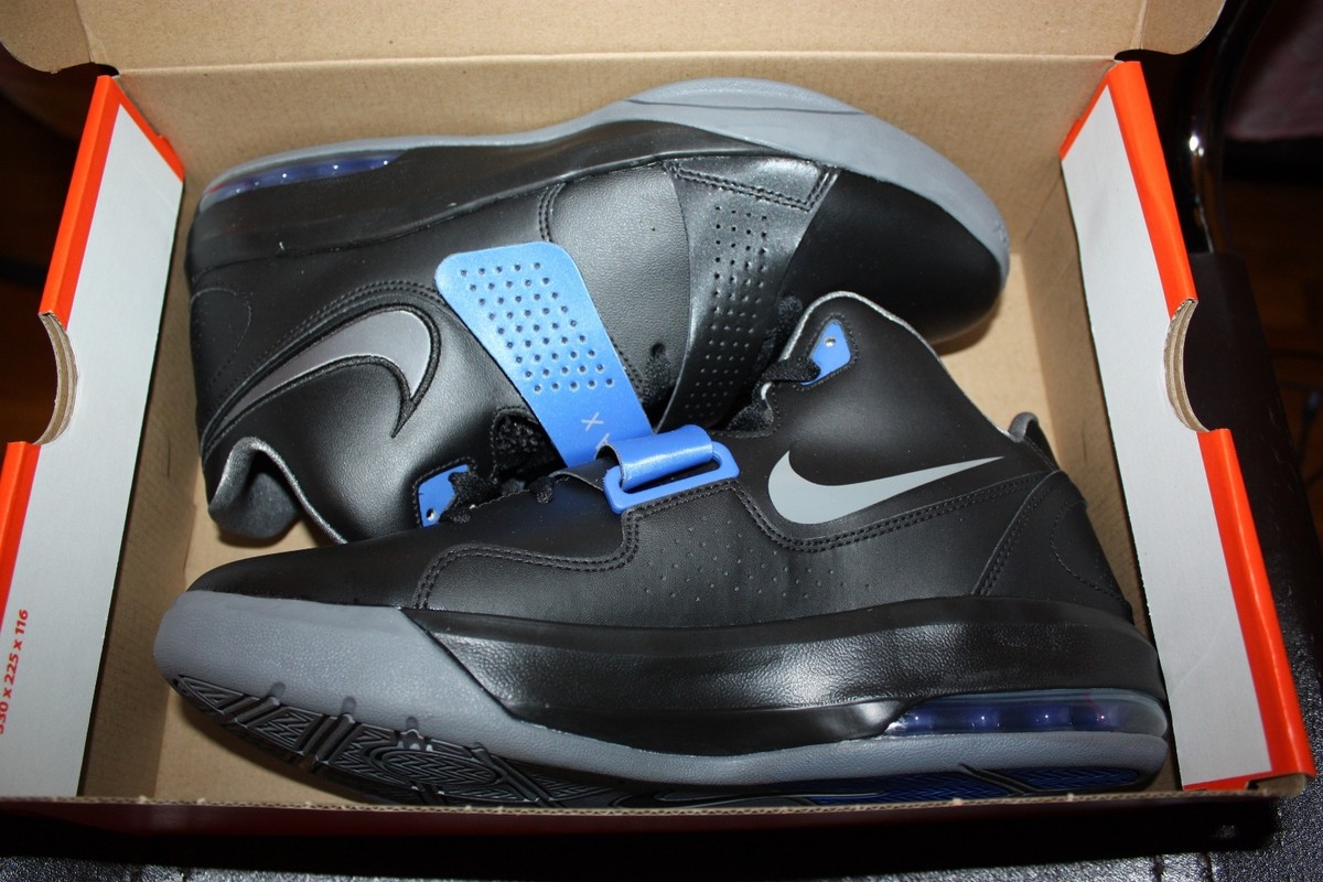 Nike Air Max Sweep Thru Mens 13 Black Grey Basketball Shoes 469760-004 Mid Top Nike Air Max Sweep Thru Amare Stoudemire Black/Grey Sz 10  main image 2