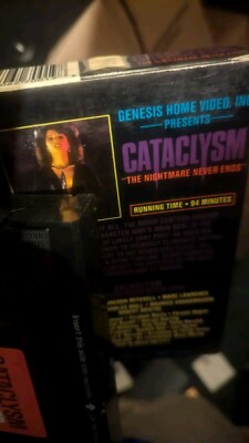 Cataclysm VHS Genesis Video 80's Horror The Nightmare Never